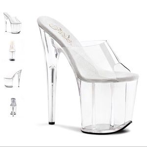 Pleaser Flamingo 801 Slides - Size 6